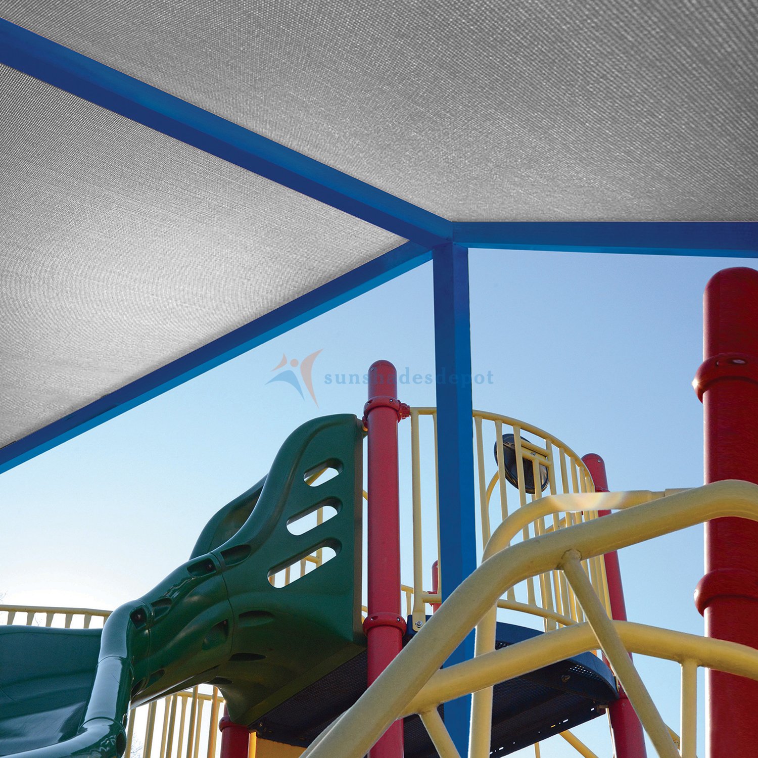 TANG Sunshades Depot 8x126 Ft Light Gray Sunscreen Shade Fabric Roll - 95% UV Block Privacy Screen & Windscreen Cloth - No Grommets Raw Mesh Fabric for Outdoor Garden, Greenhouse, Barn, Patio & Pool Cover
