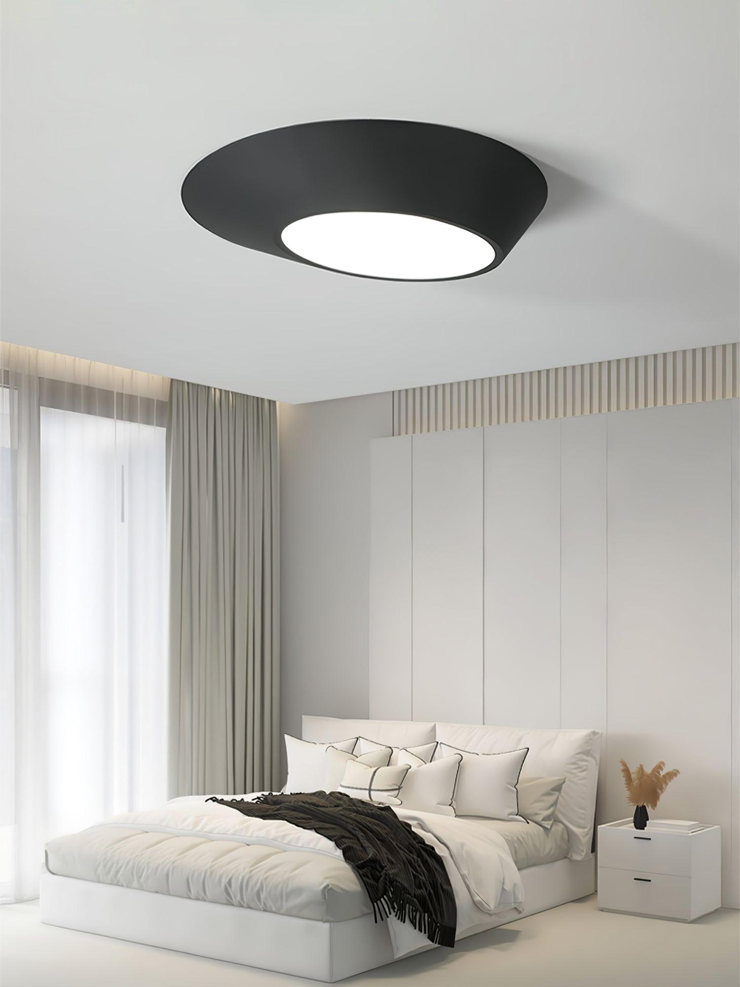 Modern Angled Ceiling Light Fixture - Adjustable LED Flush Mount for Kitchen, Bedroom & Hallway - Energy Efficient Indoor Lighting Solution