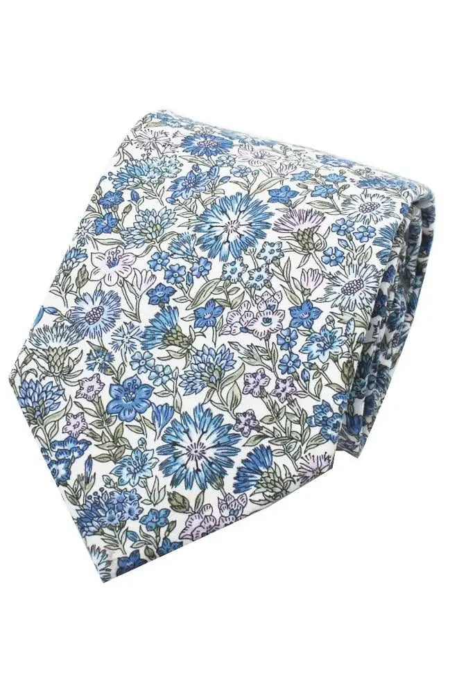 LA Smith May Fields Ties - Premium Liberty Fabric Neckties for Men | Perfect for Weddings, Business Meetings & Formal Events