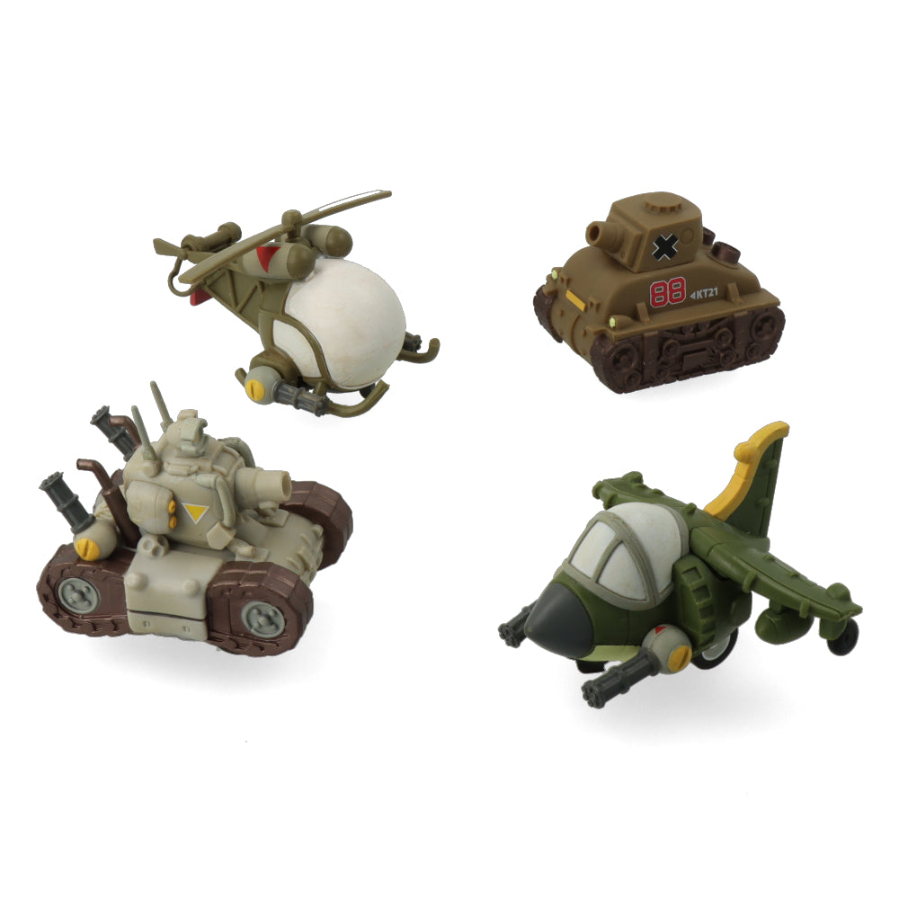 Metal Slug 3 Pull Back Cars - 4 Piece Friction Toy Car Set for Kids | Retro Arcade Game Collectibles | Perfect for Playtime & Display