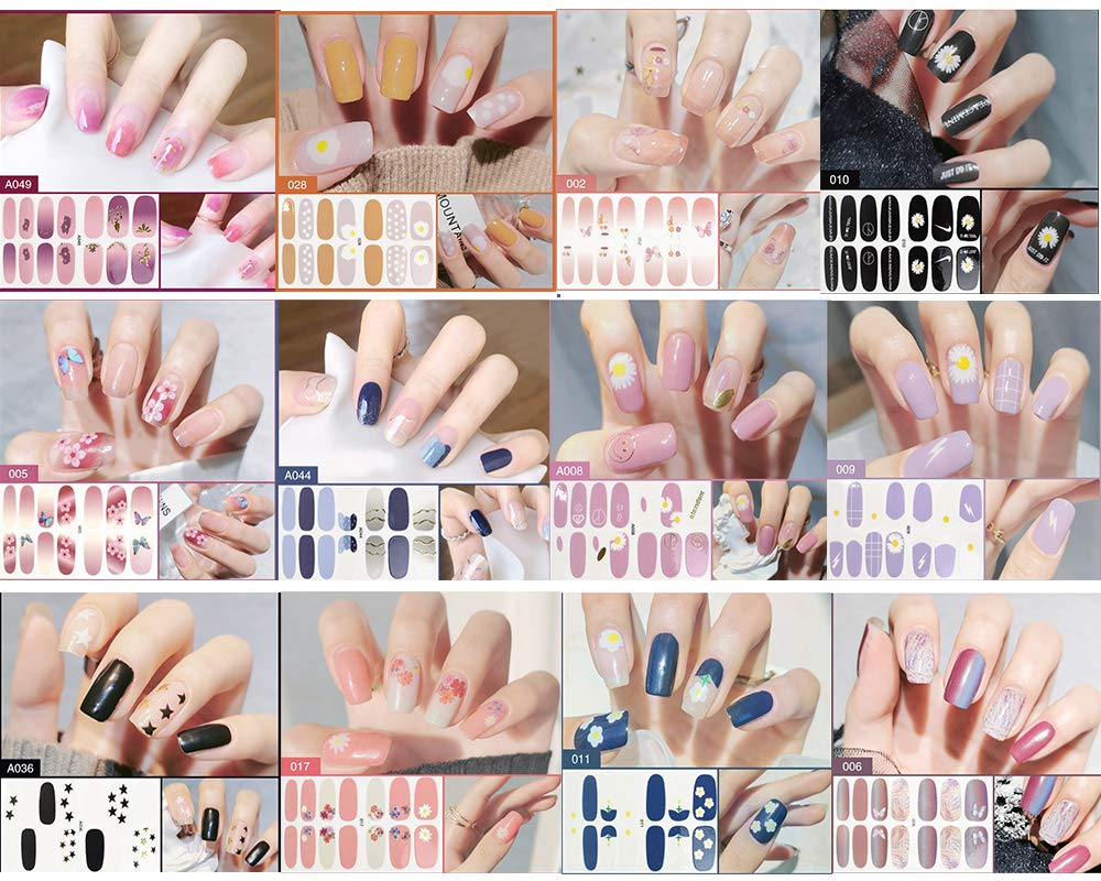 3D Nail Stickers for Nail Art - 12 Self-Adhesive Nail Decals with Nail File | DIY Manicure Kit for Home, Salon & Party | French Tips, Gel Polish, Acrylic Nails Design | Perfect for Wedding, Birthday, Holiday & Everyday Nail Decoration | At-Home Nail Care, Professional Salon Use, Special Occasion Nail Art | Ideal for DIY Nail Enthusiasts, Bridal Parties, Spa Treatments, and Festive Celebrations | Great for DIY Nail Art, Home Manicures, Bridal Showers, Birthday Parties, and Holiday Nail Designs