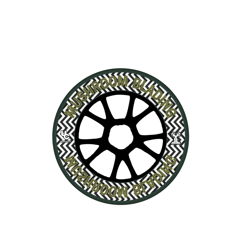 Undercover Mushroomblading TV Line 100mm 85a Bullet Skate Wheels (Single) - Perfect for Aggressive Inline Skating and Urban Street Performance