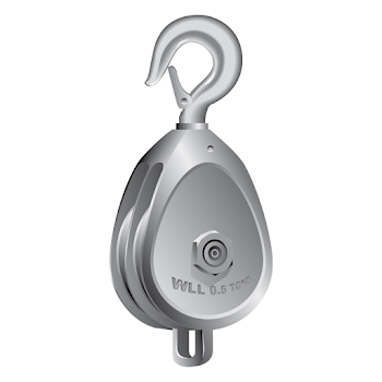 Heavy Duty Galvanized Malleable Iron Swivel Hook - 3/8 Inch Eye Hook with 360° Rotation - Ideal for Rigging, Towing, Marine & Construction Applications
