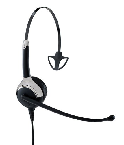 VXi 203045 UC ProSet Monaural Over-the-Head Headset with Noise-Canceling Microphone - 10V DC Office Headphones for Call Centers, Customer Service & Remote Work