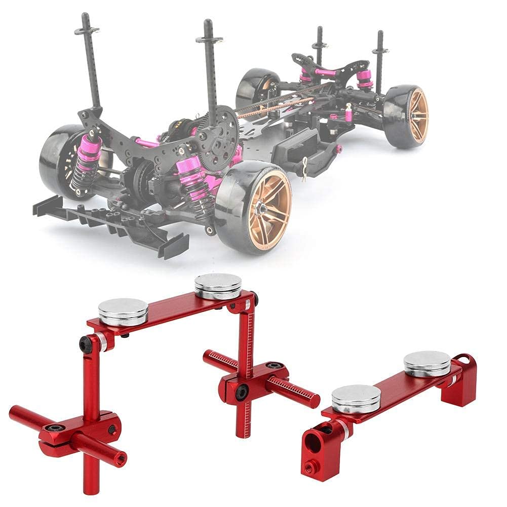Tbest RC Car Body Mount Kit - Aluminum Magnetic Invisible Body Shell Mount for 1/10 Scale RC Racing & Drift Cars (Red) | Durable & Secure Fastening Solution for Off-Road, Track Racing & Stunt Performance
