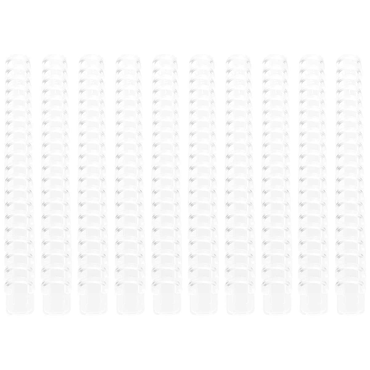 10PCS A5 Notebook Binding Spines - 20 Hole Loose Leaf Binder Plastic Rings for DIY Notebooks, Albums & Scrapbooks - Perfect for School, Office & Craft Projects