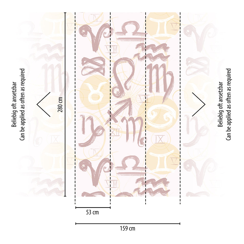 The Wall 2 - Premium Alchemy Symbols Wall Art for Home & Office Decor | Perfect for Meditation Rooms, Occult Studies & Gothic Interior Design