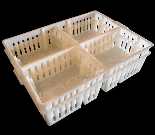 Rite Farm Products Poultry Chick Sorting Box - Heavy Duty Plastic Chick Basket for Baby Chicks, Ducklings & Poults - Perfect for Hatcheries, Farms & Poultry Breeding (12