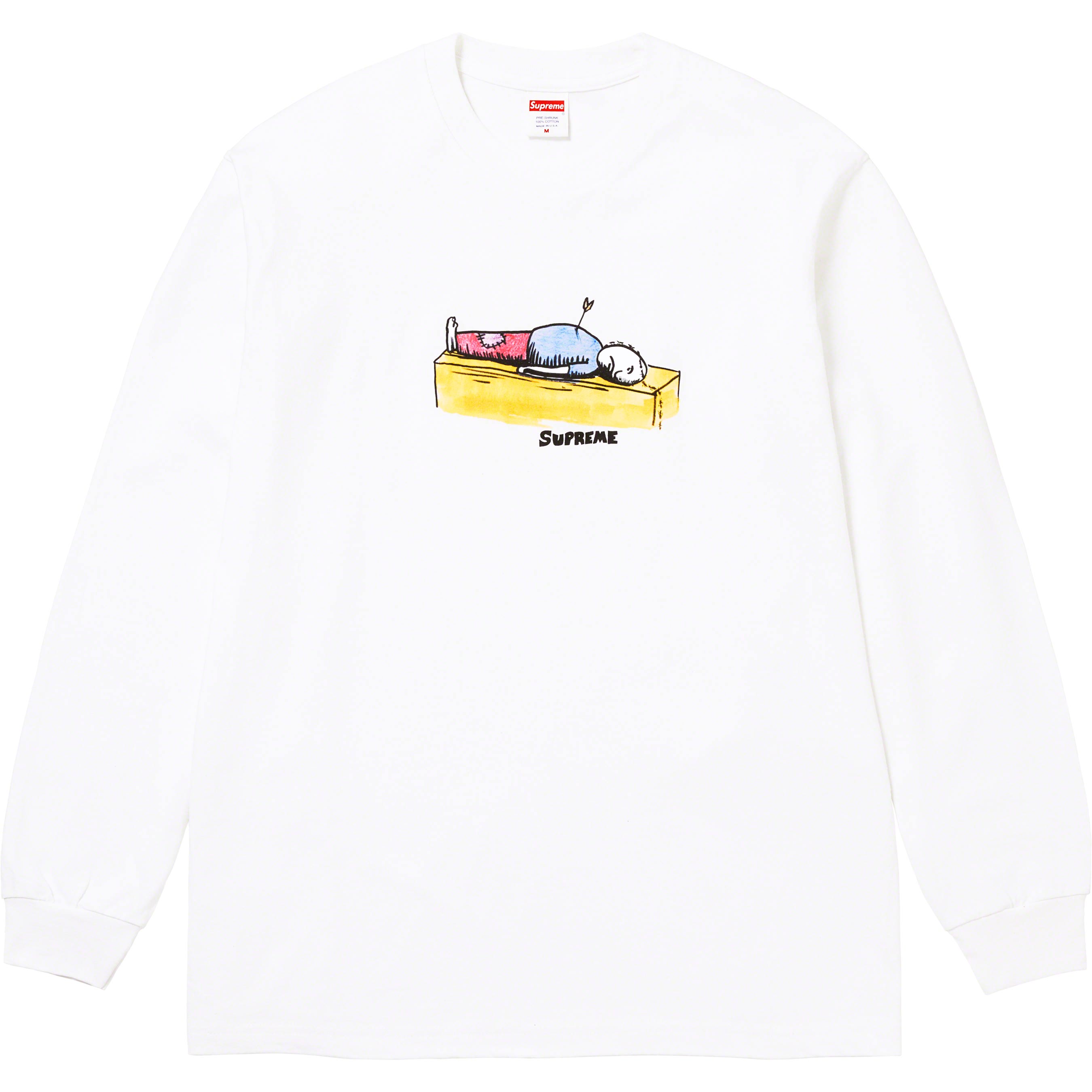 Supreme Neil Blender Arrow Long Sleeve T-Shirt - White | Streetwear Fashion for Men | Perfect for Casual Wear & Urban Outfits