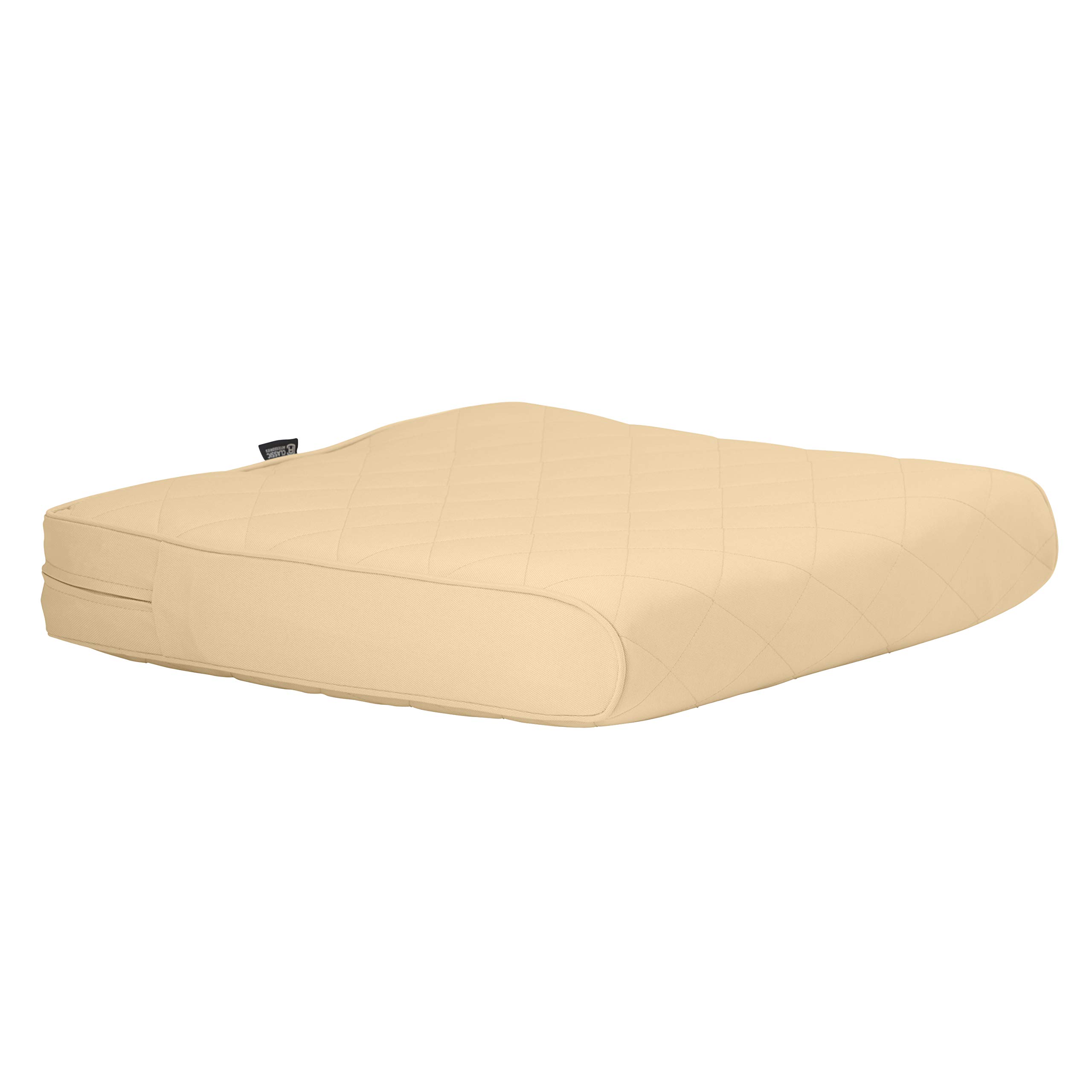 FadeSafe Waterproof Patio Bench Cushion Cover - 48x18x3 Inch, Chamomile - Outdoor Furniture Protection