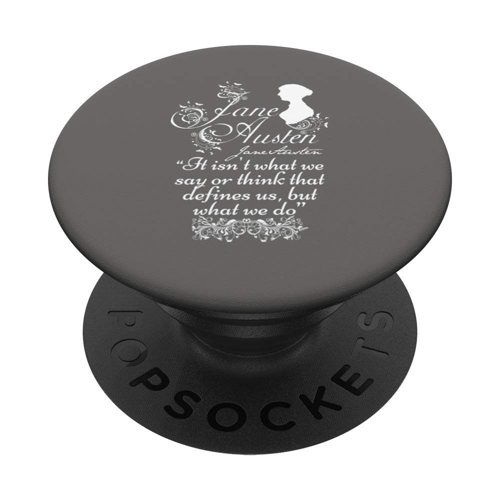 Jane Austen Literary Quotes PopSockets - Vintage Book Club Gifts for Romantic Novel Fans | Swappable PopGrip for Phones, Tablets & E-readers - Perfect for Book Lovers, Austenites & Reading Enthusiasts