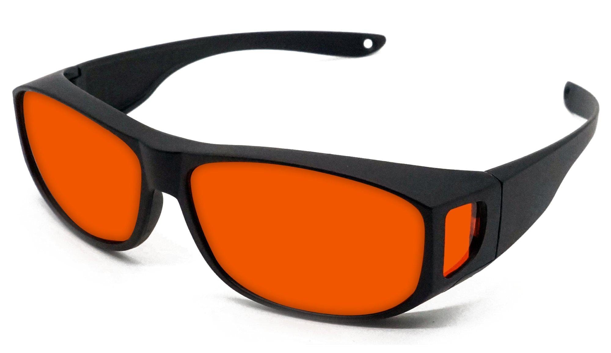 NightFall FITOVER Blue Light Blocking Glasses for Sleep & Eye Strain Relief - Perfect for Nighttime Use, Computer Work, and Gaming