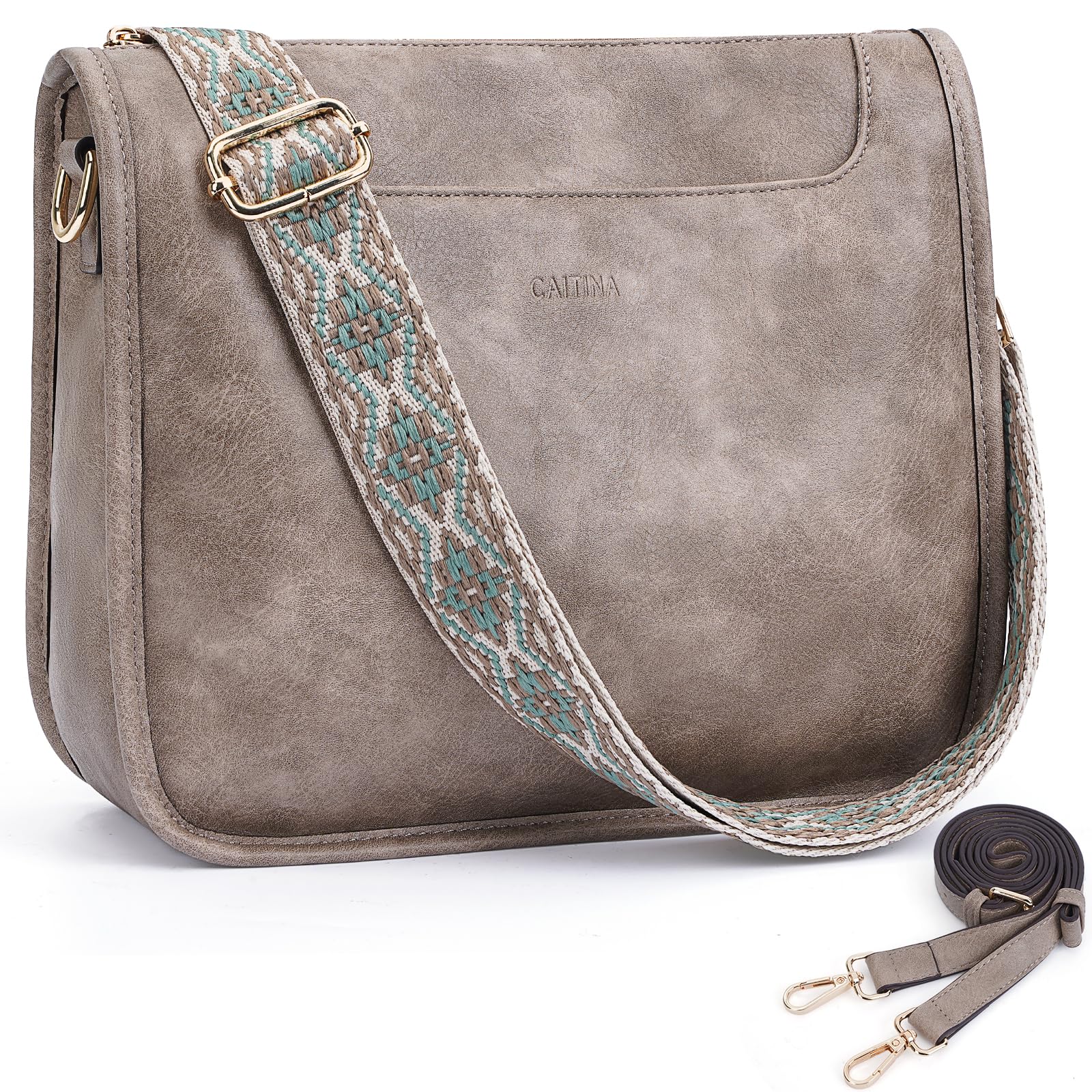 Trendy Vegan Leather Crossbody Bags for Women - Adjustable Shoulder Strap, Lightweight & Stylish - Perfect for Work, Travel & Everyday Use