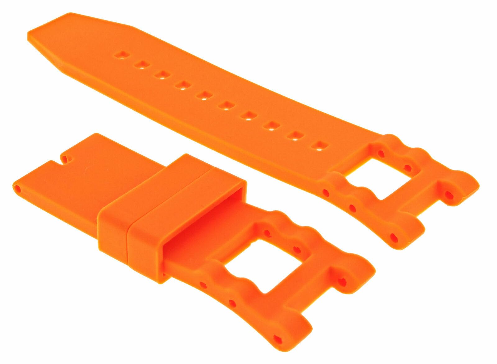 Premium Silicone Rubber Watch Band Strap for Invicta Subaqua Noma III 18526 & 15798 - Durable Orange Replacement Strap for Swimming, Diving & Outdoor Activities