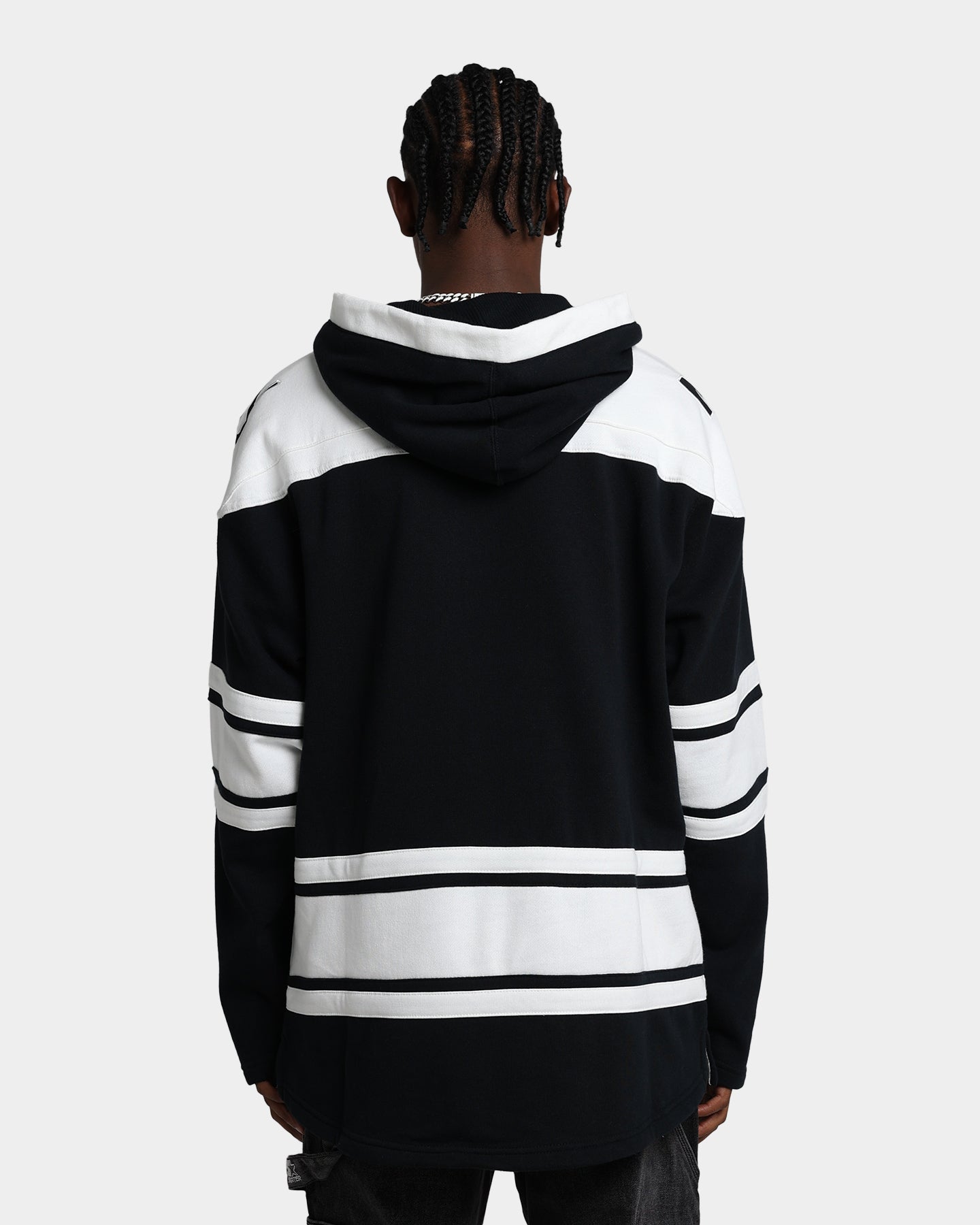47 Brand New York Islanders Superior Lacer Hoodie - Men's NHL Hockey Pullover Sweatshirt (Jet Black) - Perfect for Game Day, Casual Wear & Fan Apparel