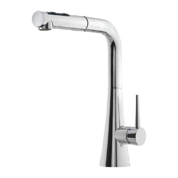 Hamat SEPO 2000 PC Serenity Dual Function Pull Out Kitchen Faucet in Polished Chrome - Modern Touchless Kitchen Sink Faucet for Easy Cooking & Dishwashing
