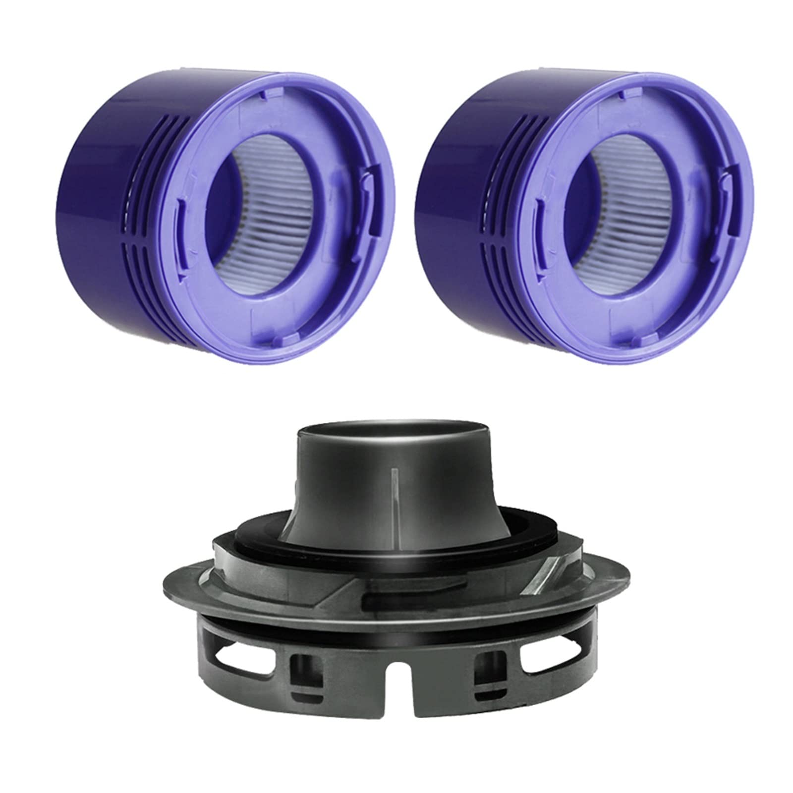 RENXR HEPA Filter & Motor Back Cover for Dyson V7 V8 Vacuum Cleaner - Replacement Accessories for Floor Care & Pet Hair Removal (Color: 014) - Ideal for Home Cleaning & Allergen Reduction