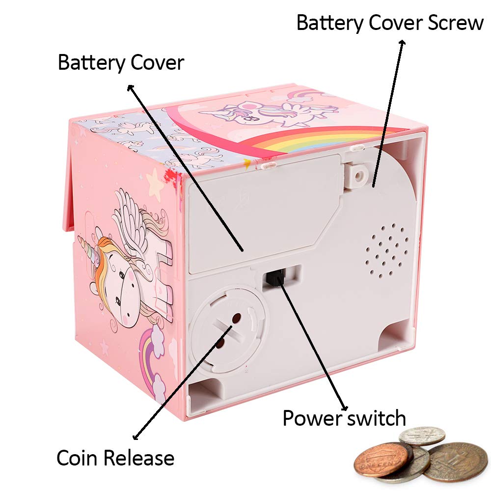 Fun Unicorn Piggy Bank for Kids - Coin Saving & Stealing Toy with Lock - Best Gift for Boys & Girls | Perfect for Birthday, Christmas & Teaching Money Management