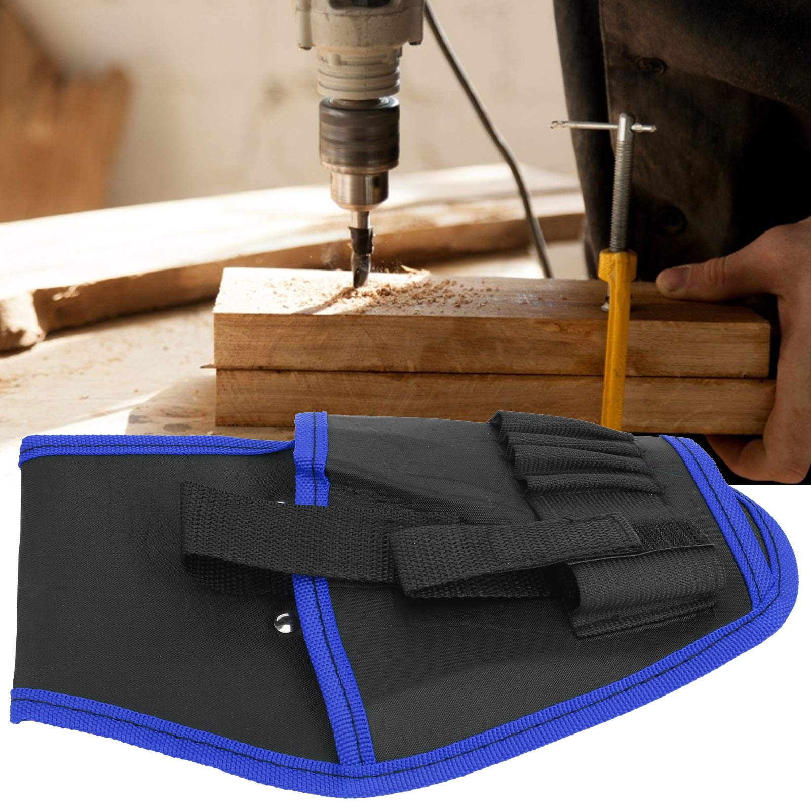 2Pcs Heavy Duty Electric Drill Pouch - Portable Multifunctional Tool Belt Pouch for Cordless Drills & Electrician Tools (Blue) - Ideal for Construction, DIY Projects & Professional Electricians