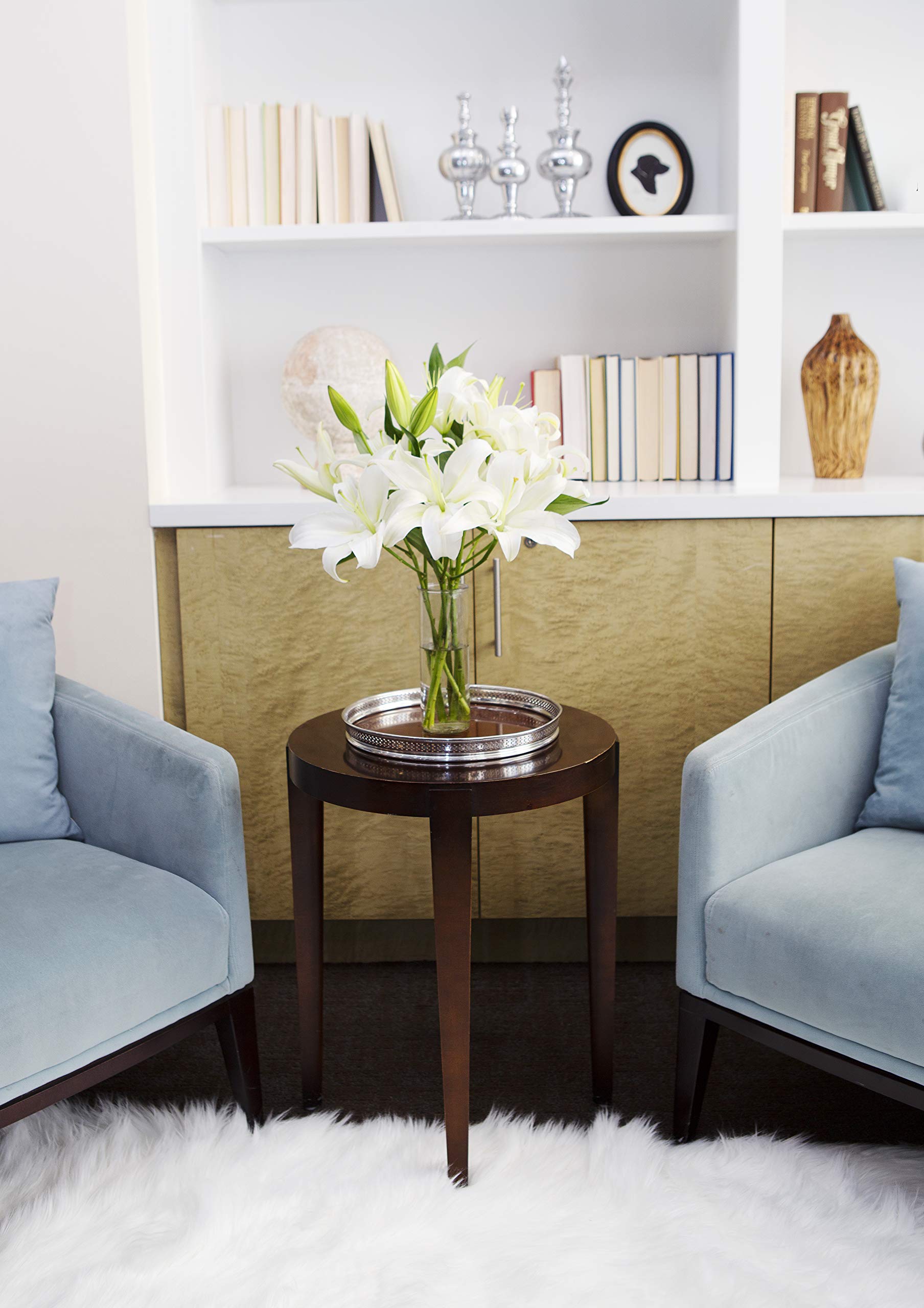 Fresh White Lilies Bouquet - KaBloom Pure Love Flowers for Weddings, Anniversaries & Home Decor | No Vase Included