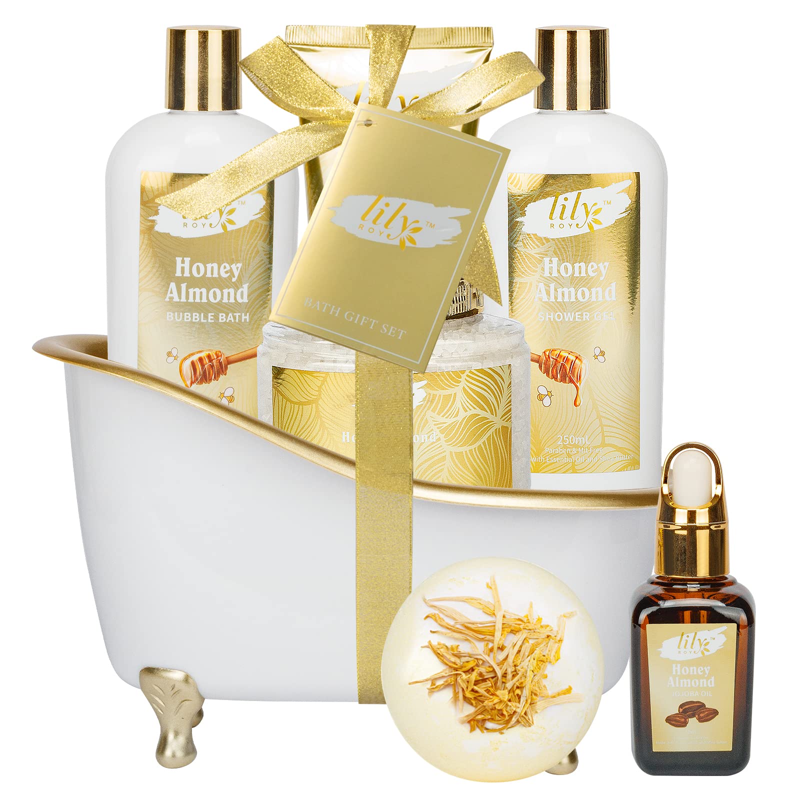 Luxury Spa Gift Set for Women - Bath & Body Care Kit with Essential Oils, Bath Bombs & Moisturizers - Perfect Valentine's Day, Mother's Day, Birthday & Christmas Gifts - Relaxing Home Spa Experience for Self-Care & Pampering