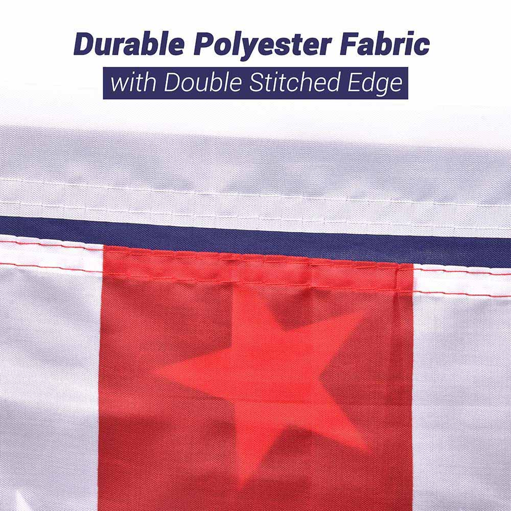 American Flag with Stars and Stripes - Heavy Duty Nylon US Flag with Brass Grommets for Flagpole - Perfect for Outdoor, Home, Garden & Patriotic Events