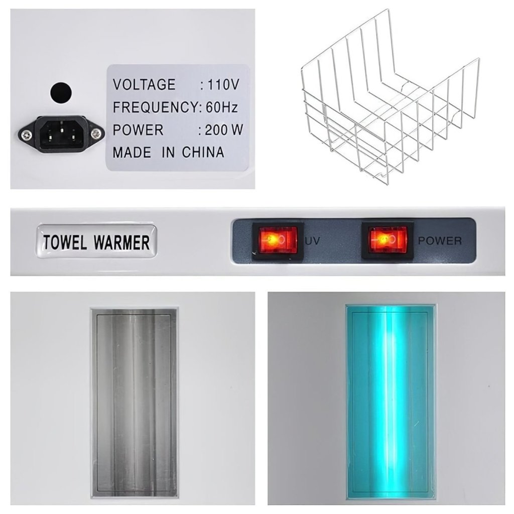 8L Mini Hot Towel Warmer with UV Sterilizer - TW202 | Fast Heating Towel Warmer for Spa, Salon & Home Use | Compact & Hygienic Solution for Warm Towels