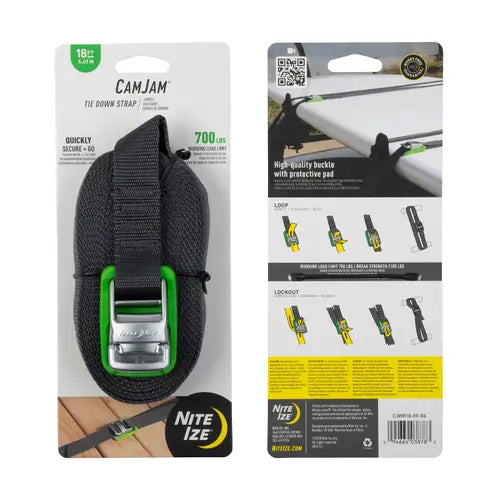 CamJam® Heavy Duty Tie Down Straps - 4 Pack, 1