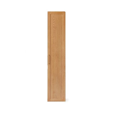 Oak Solid Wood Modular Wardrobe with Rattan Doors - Customizable Closet Storage for Bedroom & Living Room Organization