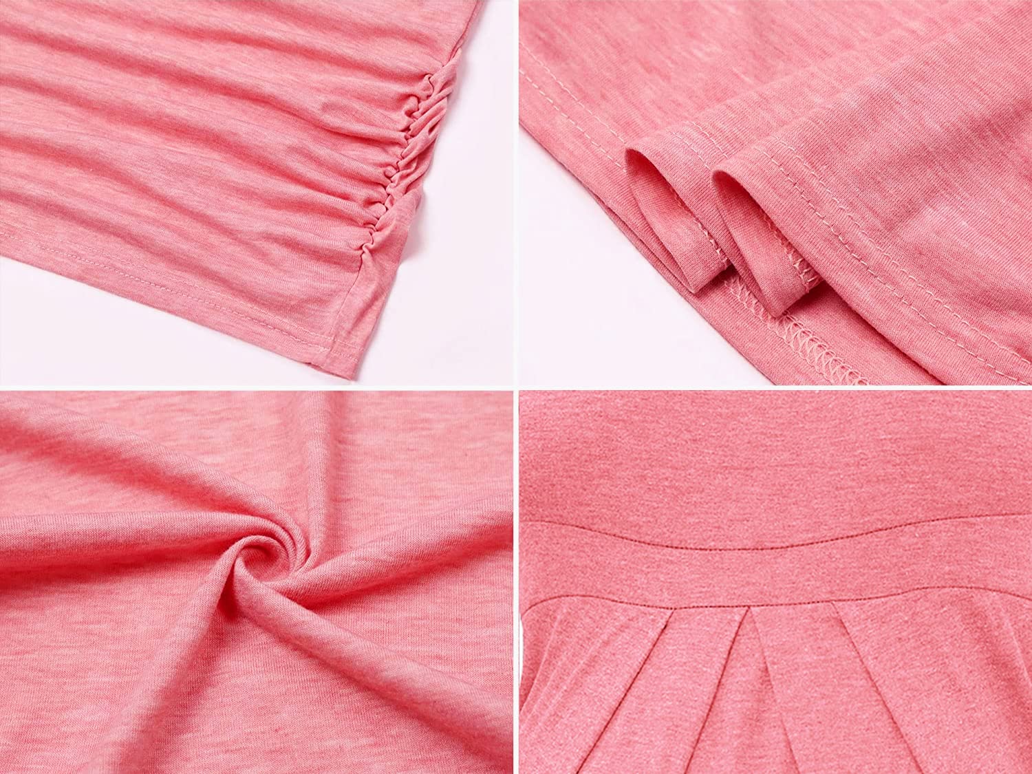 Women's Maternity Tops - Short & Long Sleeve Round Neck Peplum Tunic Tops for Pregnancy | Comfortable Casual Maternity T-Shirts | Perfect for Work, Daily Wear & Baby Showers