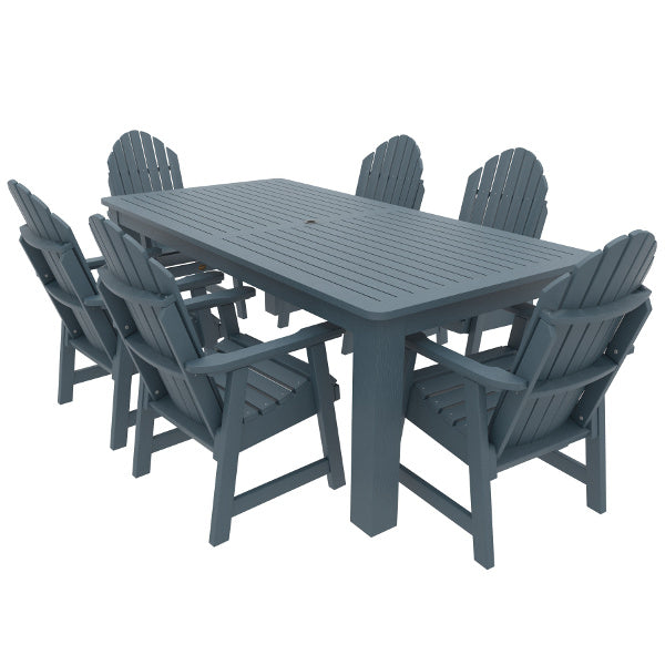 Muskoka 7-Piece Outdoor Bistro Dining Set - Patio Garden Cafe Table and Chairs for Backyard, Deck, Poolside & Balcony