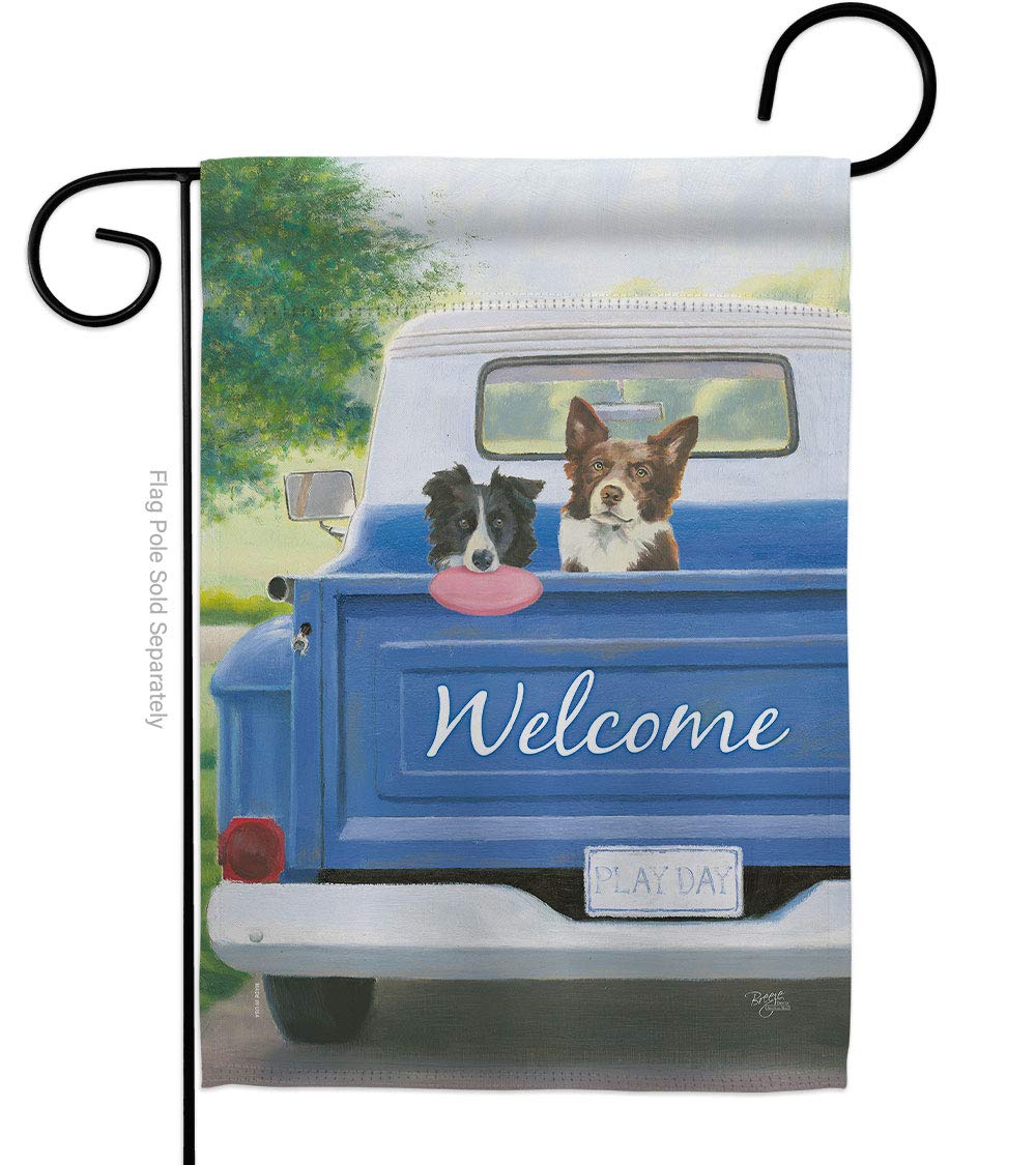 Play Day with Buddy Pet Garden Flag - 13x18.5