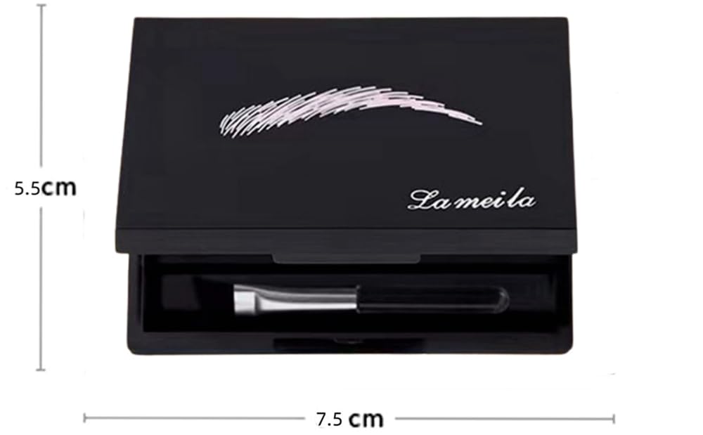 3-Color Eyebrow Powder Palette - Natural Eyebrow Enhancer with Mirror for Perfect Eyebrow Makeup | Ideal for Daily Use, Professional Makeup & Neutral Eye Looks (#3)