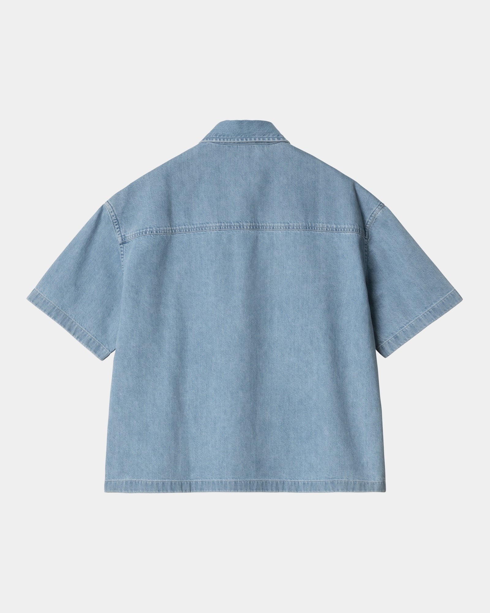 Lovilia Women's Casual Shirt - Light Blue Distressed Denim Top for Everyday Wear | Perfect for Street Style, Date Night & Office Outfits