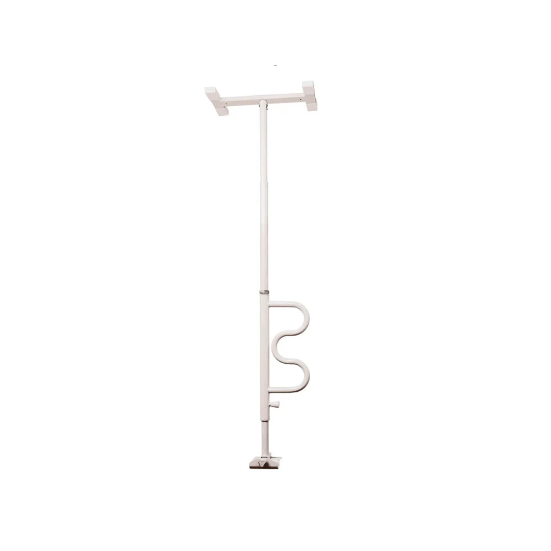 Sturdy Bathtub Safety Pole & Curved Grab Bar for Elderly and Disabled - Non-Slip Bathroom Assist Handle for Shower and Tub Safety - Ideal for Seniors, Handicap Accessible Bathing