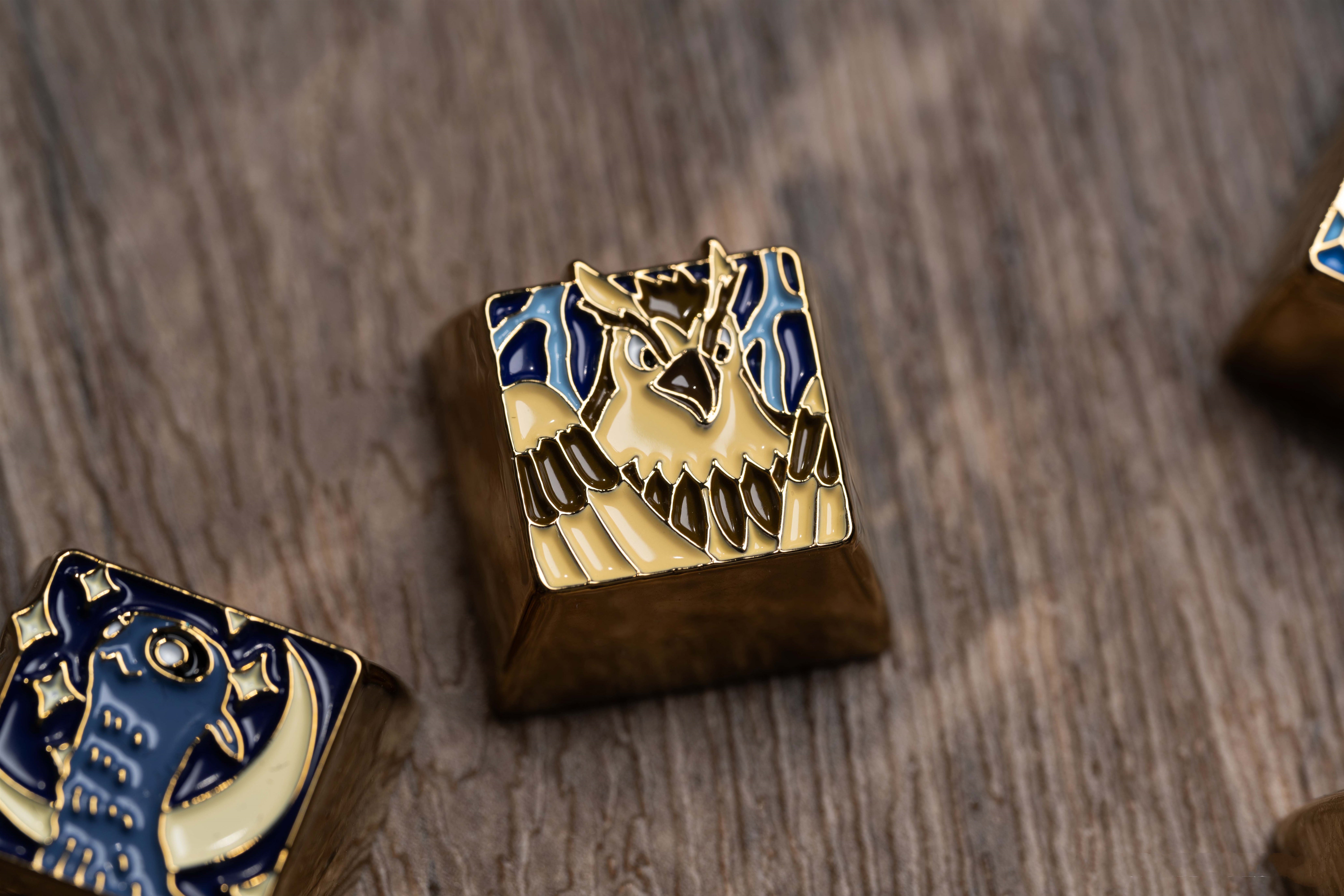 Fantastic Beasts and Where to Find Them Custom Metal & Enamel Keycaps - Personalized Mechanical Keyboard Decorative Keycap Set for Gaming & Typing Enthusiasts
