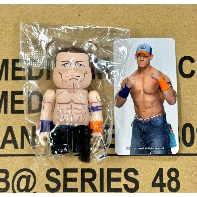 Bearbrick Series 48 Artist Secret John Cena 100% Collectible Figure - Limited Edition Vinyl Art Toy for Display & Gifting | Perfect for Home Decor, Office Collection, and Anime Fans