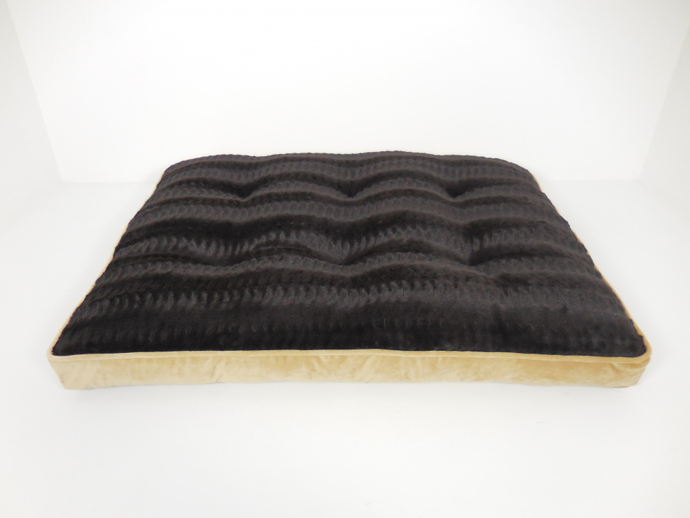 Arlee Pet Products Bella Orthopedic Waterproof Dog Bed Mattress - Brown Faux Fur - Supportive & Washable for Large Dogs - Perfect for Crates, Floors & Senior Pets with Joint Pain