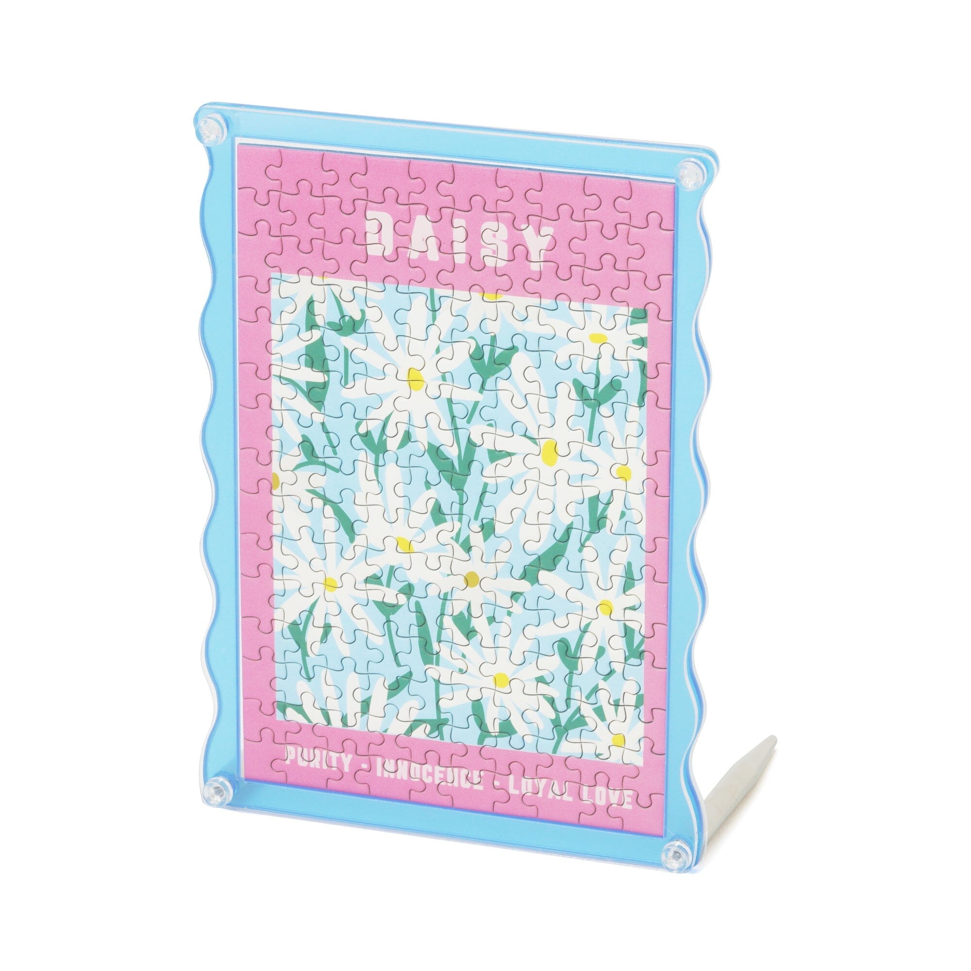 Beautiful Daisy Flower Puzzle Frame - DIY Home Decor for Wall Art, Gifts & Relaxation - Perfect for Living Room, Bedroom & Office Decor