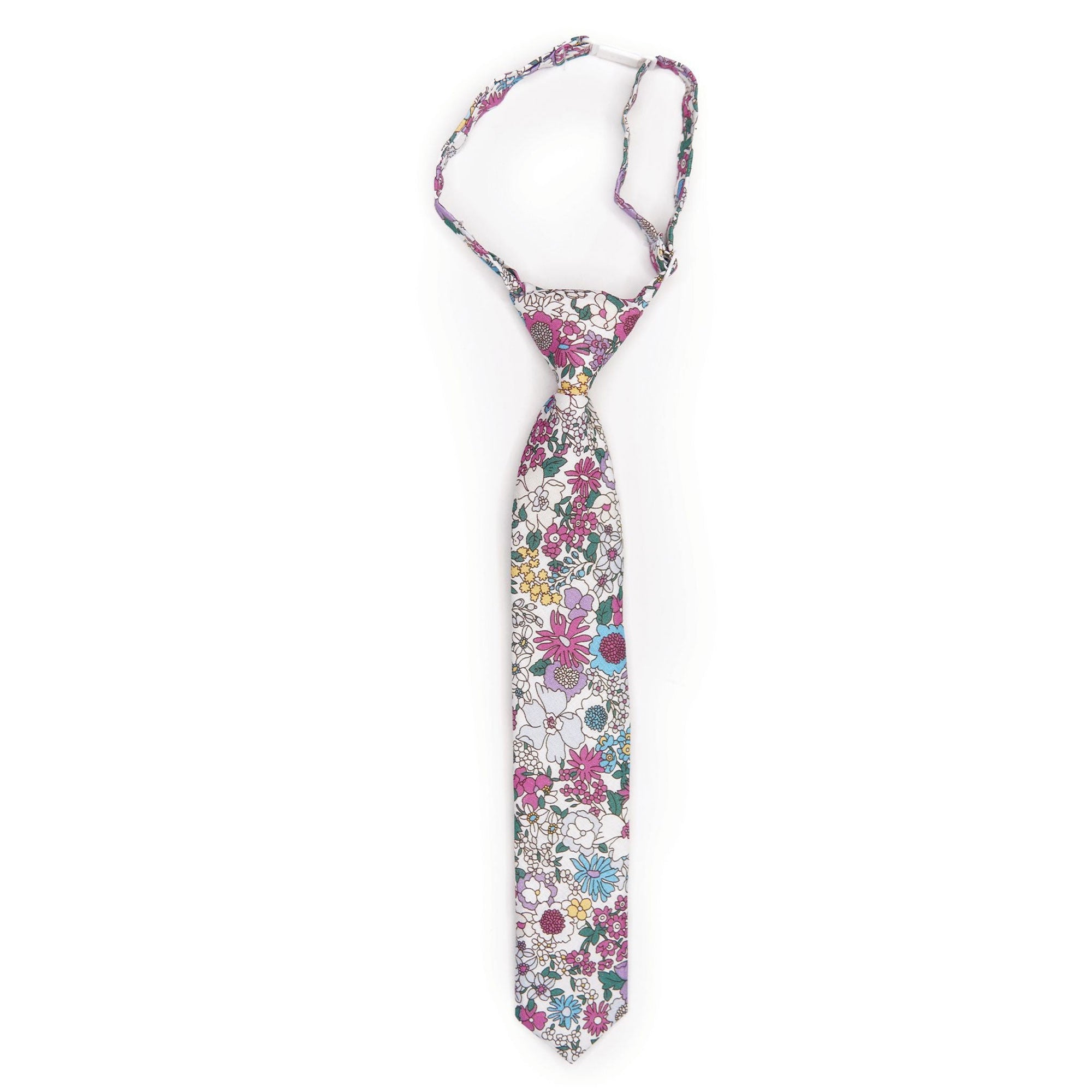 Floral Boys' Tie - Stylish Blooming Flower Necktie for Kids, Perfect for School, Weddings & Special Occasions