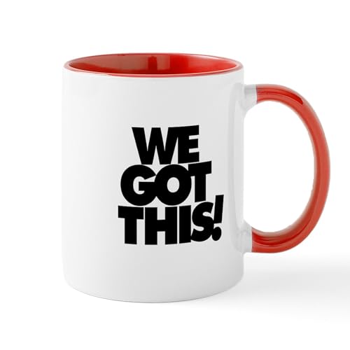 White/Red Inside - We Got This! Mugs