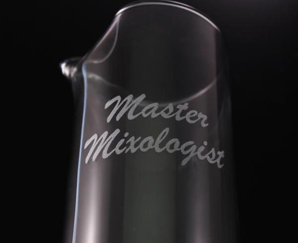 WMF German Mixing Glass 25.8 oz - Engraved Master Mixologist Bar Tool for Cocktail Making, Home Bartending & Professional Use