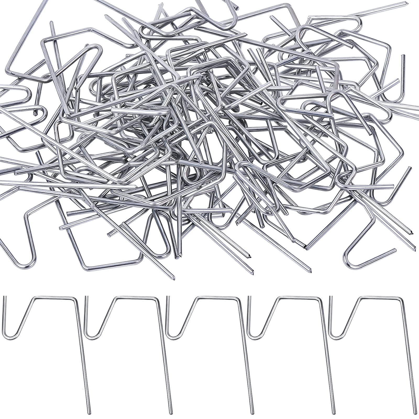 60 Pack Metal Christmas Light Hangers - Durable Gutter Grid Hooks for Outdoor Holiday Decorations, Ornament Hangers with Mesh Leaf Guard - Perfect for Roofline, Gutters, and Outdoor Christmas Light Displays