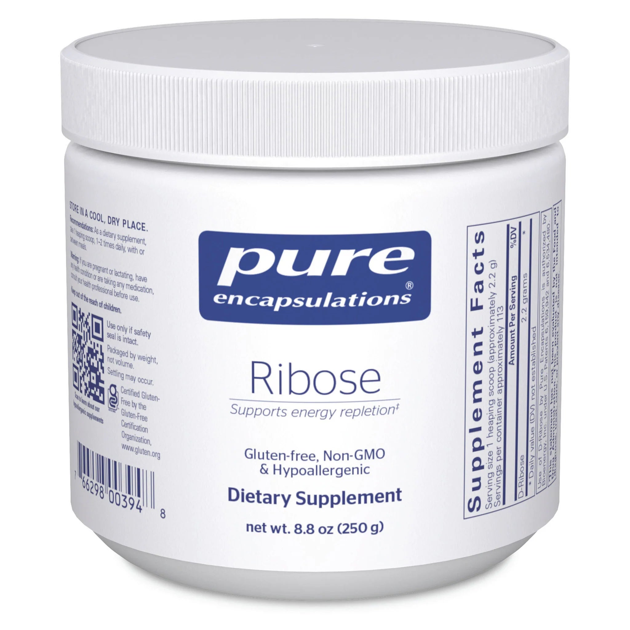 Pure D-Ribose Powder 250g - Premium Energy Supplement for Athletes & Fitness Enthusiasts | Supports Muscle Recovery & Endurance | Ideal for Pre-Workout & Post-Workout Use