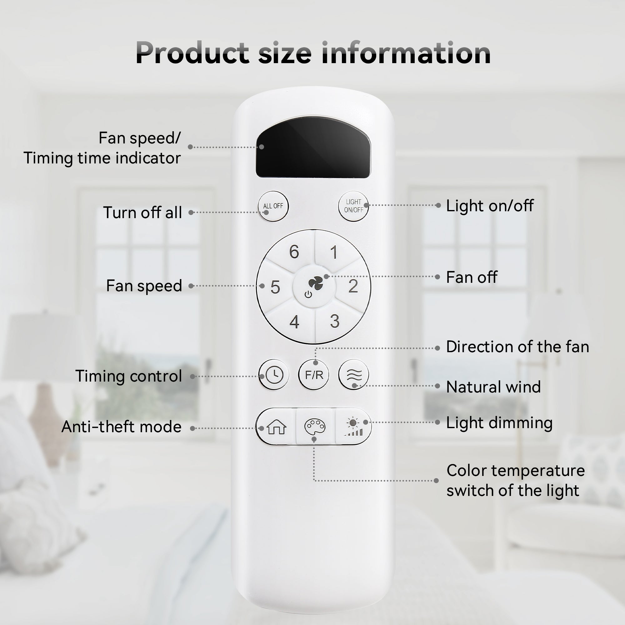 52 Inch Modern Ceiling Fan with 3-Color Dimmable LED Light, 5 ABS Blades, Remote Control, Reversible DC Motor - Perfect for Living Room, Bedroom, and Office Spaces
