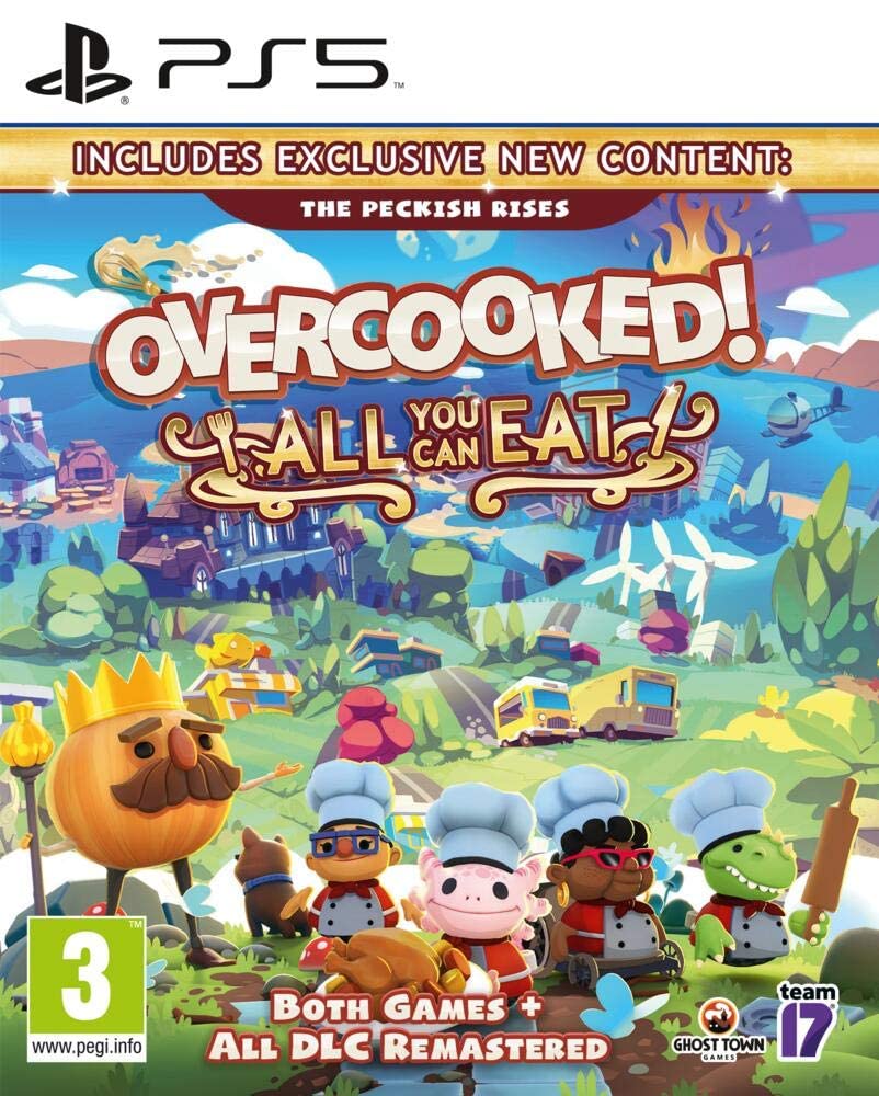 Overcooked All You Can Eat - PS5 Game (French Edition) | Fun Multiplayer Cooking Simulation for Family & Friends Game Nights