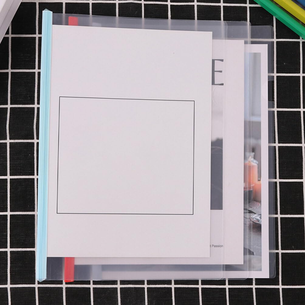 A4 Binding Bars Slide Grip - 30 Sheet Capacity for Reports, School & Office Use - Blue