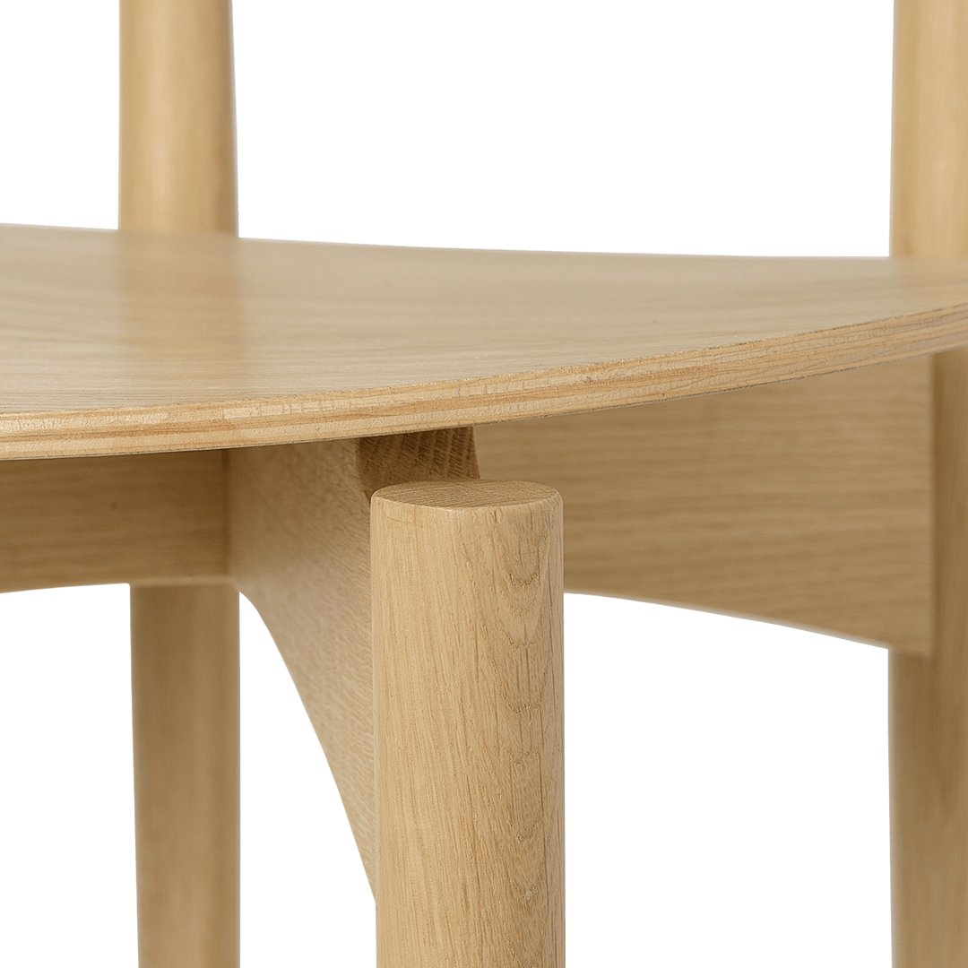 Herman Solid Wood Dining Chair - Sturdy & Comfortable Wooden Chair for Kitchen, Dining Room, and Restaurant Use