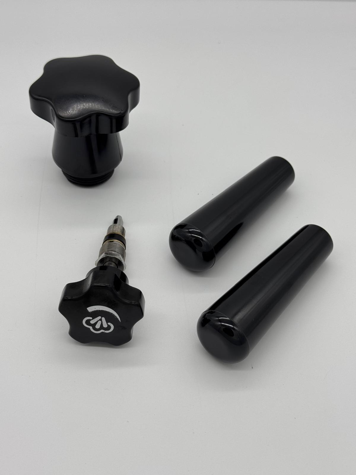 Premium La Pavoni Black Handle Kit for Espresso Lever Machines - LPAHANLBLK01 | Perfect for Home Baristas & Coffee Enthusiasts