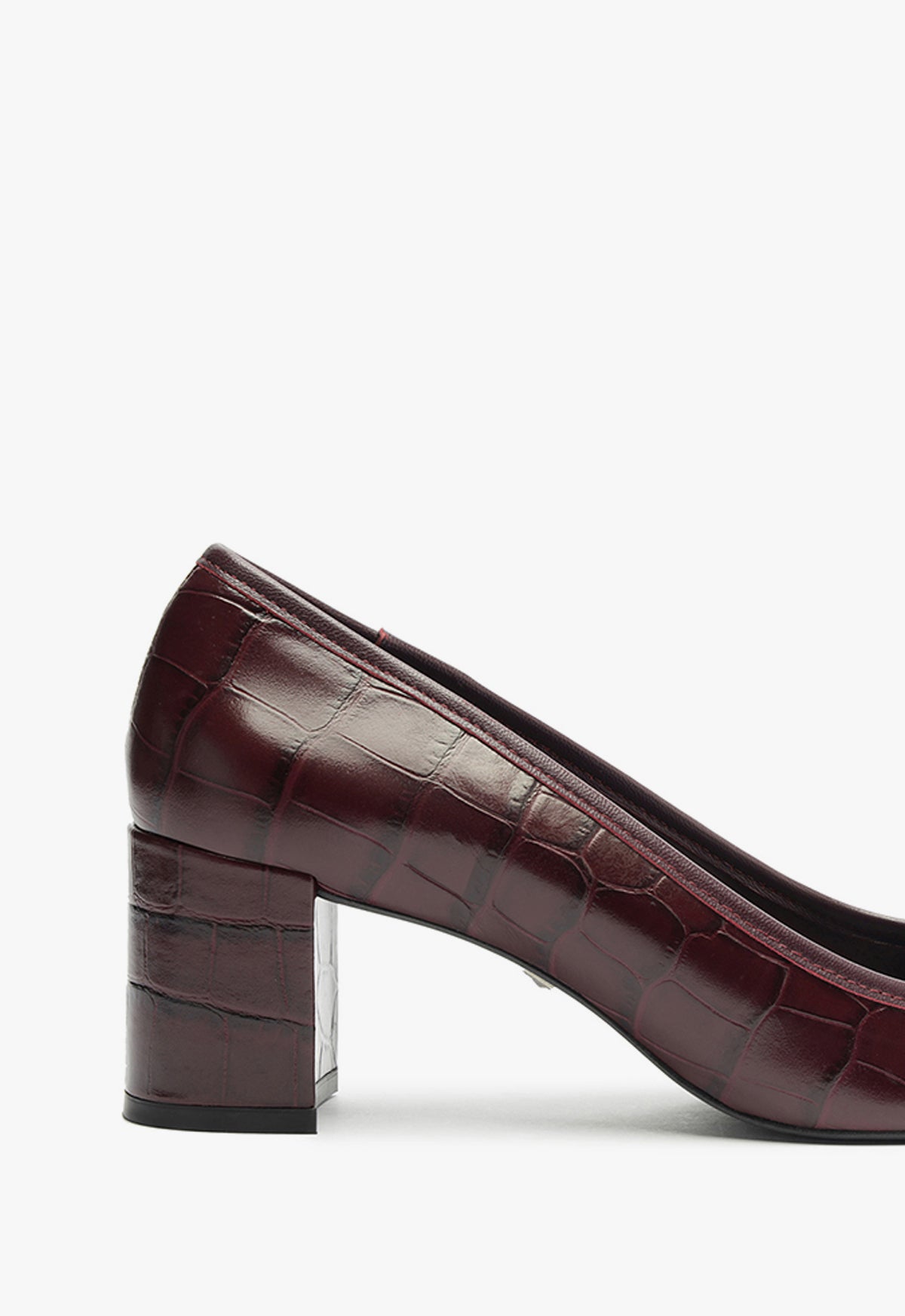 Arissa Crocodile Embossed Leather Pump Shoes - Women's Mid Heel (3.5 Inch) Dress Pumps for Office, Party & Wedding - Style F24 S2193800080012